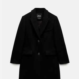 Zara Wool Meanswear-style coat ZW collection.